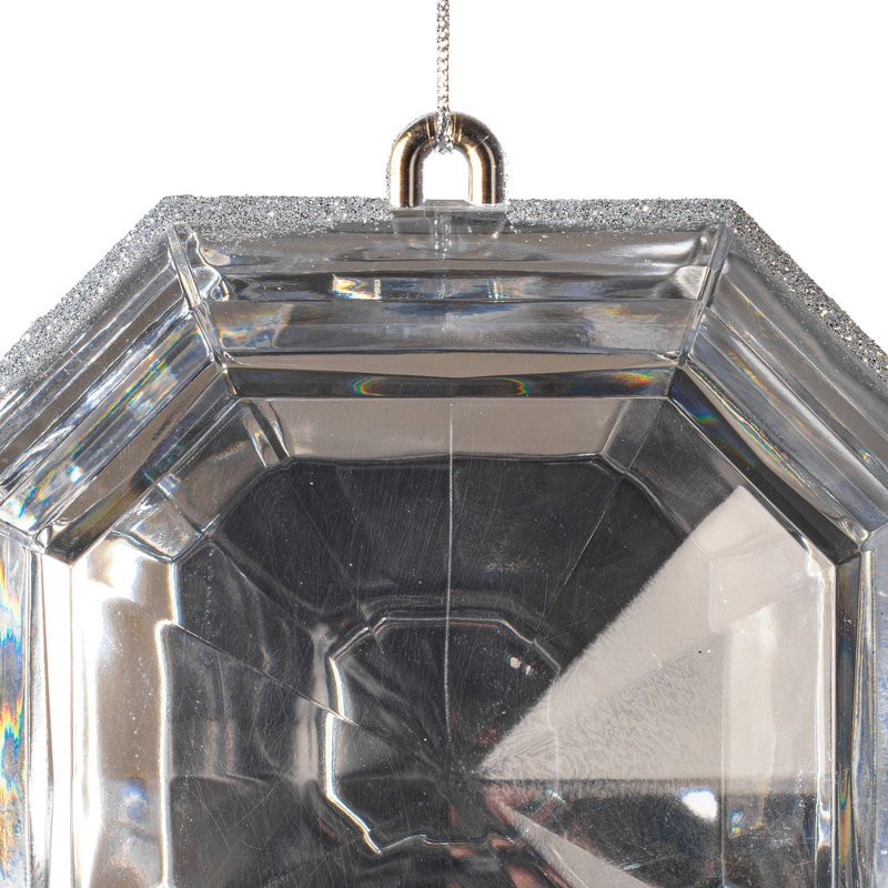 Ornement en forme de paillettes carrées de 6 po Melbeta The Holiday Aisle®., Argent