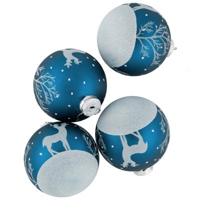 Blue Glass Ball Christmas Ornament
