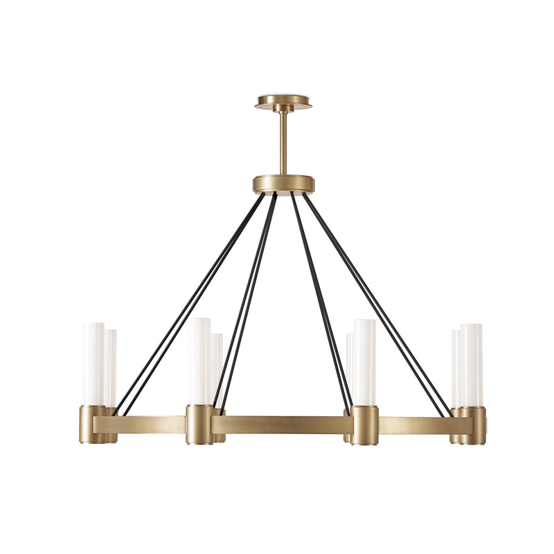Dixon Chandelier (Natural Brass), Natural Brass