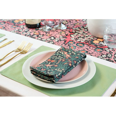 Cotton Floral Square Napkin