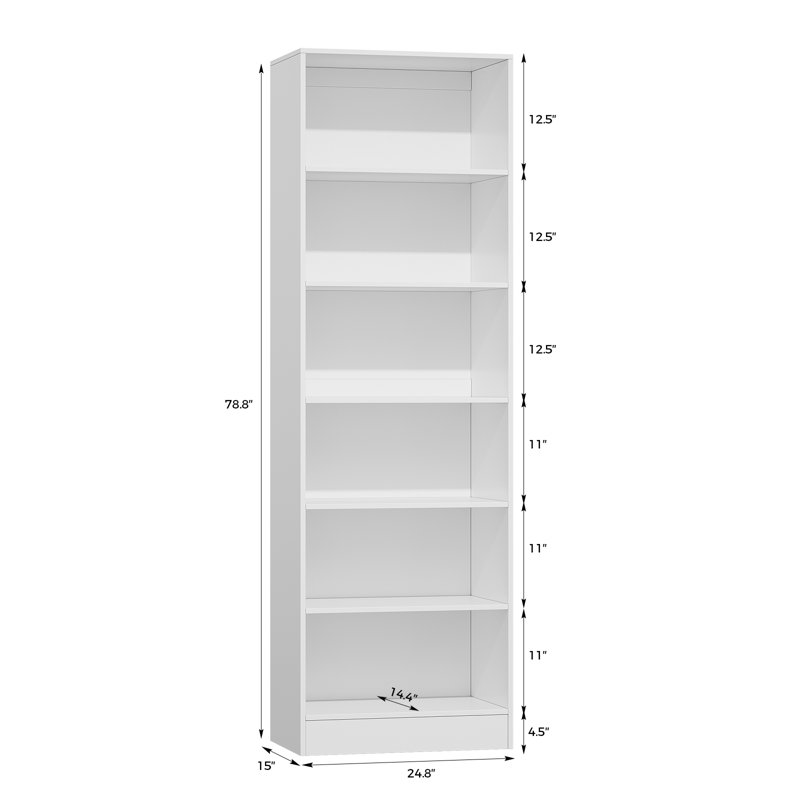 Système de rangement pour garde-robe 79 po, armoire avec compartiments de rangement et cloison réglable, Blanc