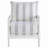 Upholstered Stripe Accent Chair