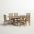 Averie 6 - Person Extendable Pine Solid Wood Solid Wood Top Trestle Dining Set