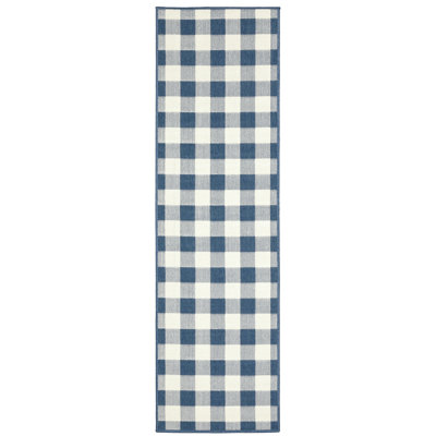 Wright Plaid Indoor / Outdoor Area Rug