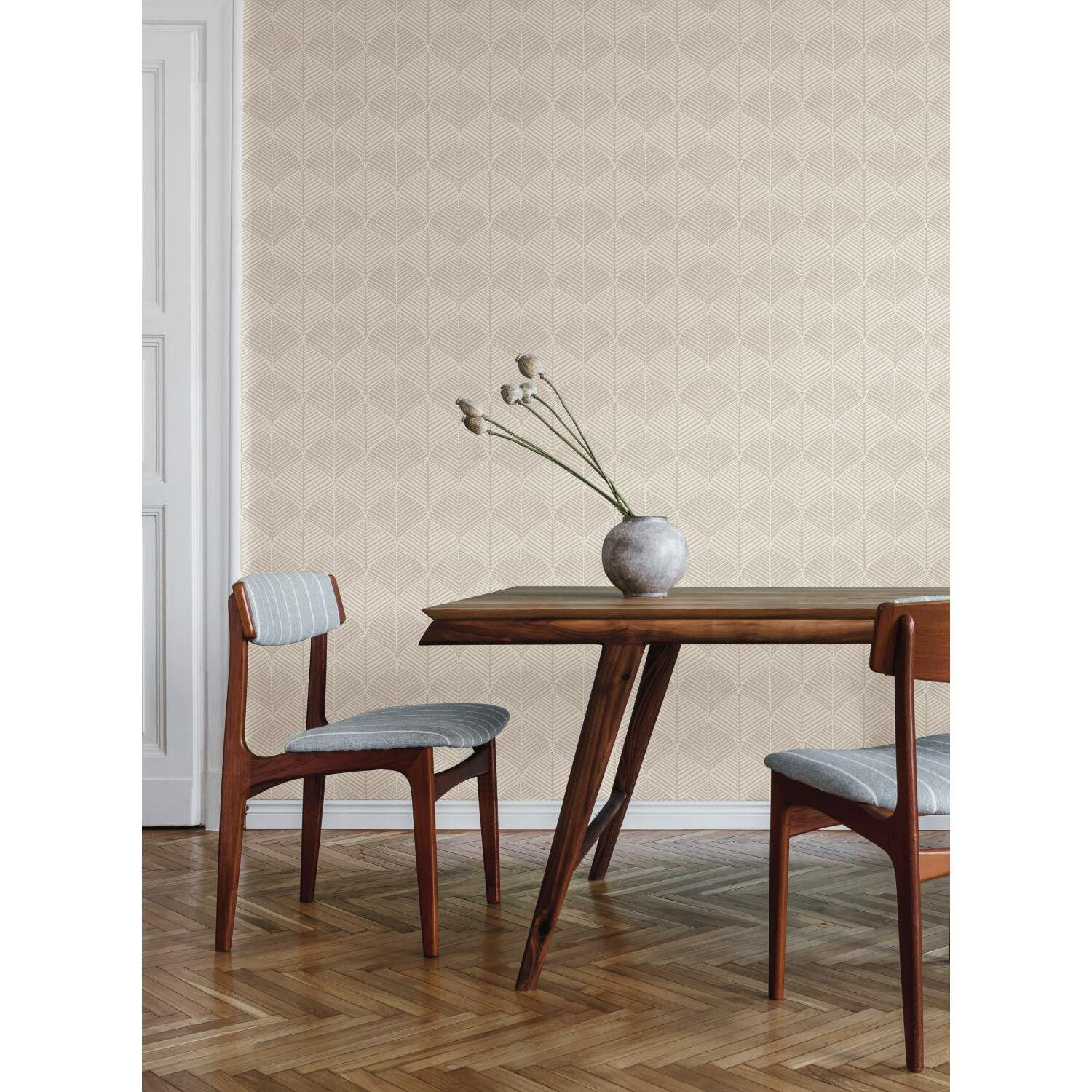 Biella Modern Floral Wallpaper, Gray