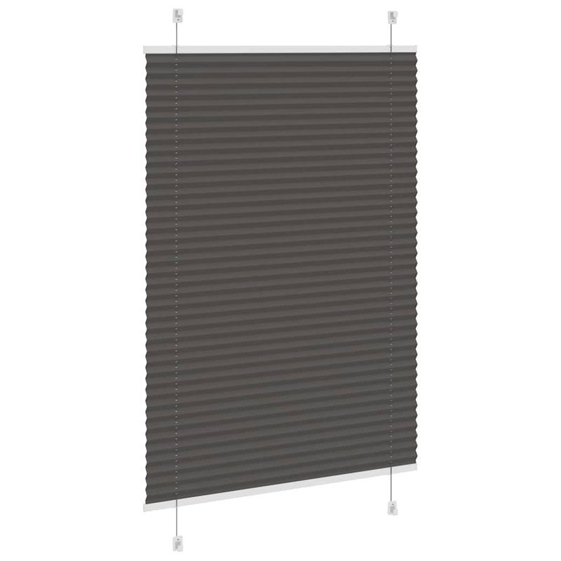 Room Darkening Pleated Blind, 85cmW x 100cmL, Black