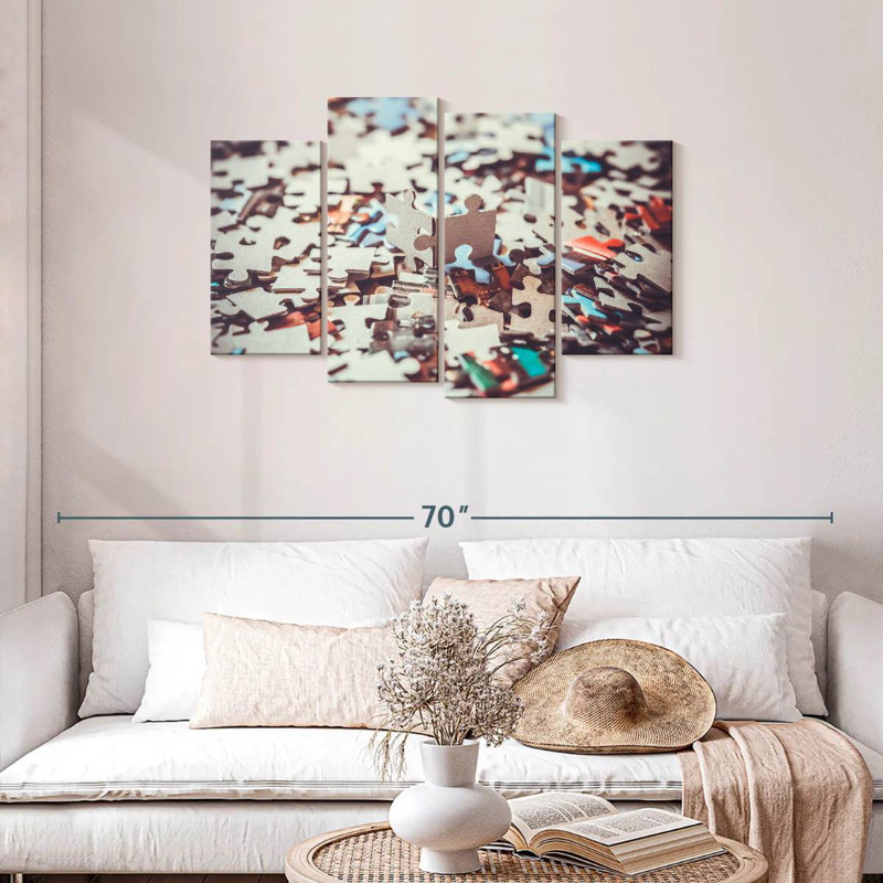 Senne Solving A Puzzle, 27" H x 43" W