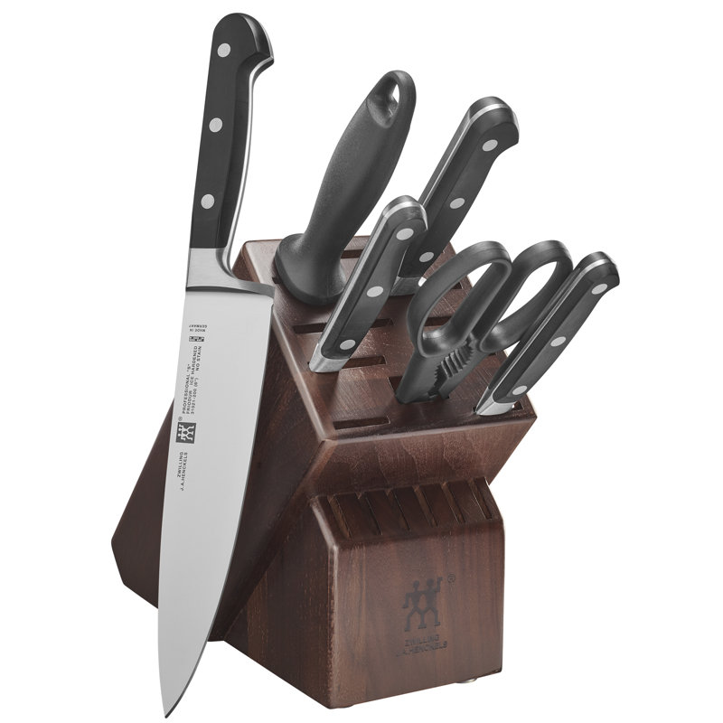 Zwilling Professional "S" 7-piece Knife Block Set, Walnut