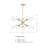 Kynthia 10 - Light Steel Dimmable Sputnik Sphere Chandelier-297067475