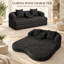 Upholstered 70.07 " Chenille Sofa-1494875235
