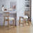 Counter Stools Set Of 2, Upholstered Counter Height Bar Stools With Comfy Back, Solid Rubber Wood Frame, Backrest, Footrest, Armless Barstools For Home Bar, Kitchen Counter-661955176