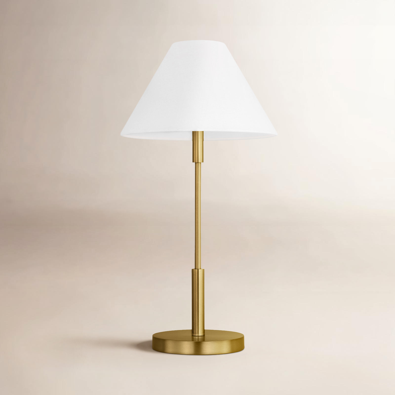 Porteau Table Lamp, Satin Brass