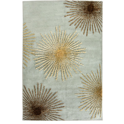 Amberjack Hand Tufted Wool And Viscose Abstract Rug