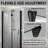 34-35.9 in. W x 72 in. H Frameless Bi-fold Shower Doors with Clear SGCC Tempered Glass-105844313