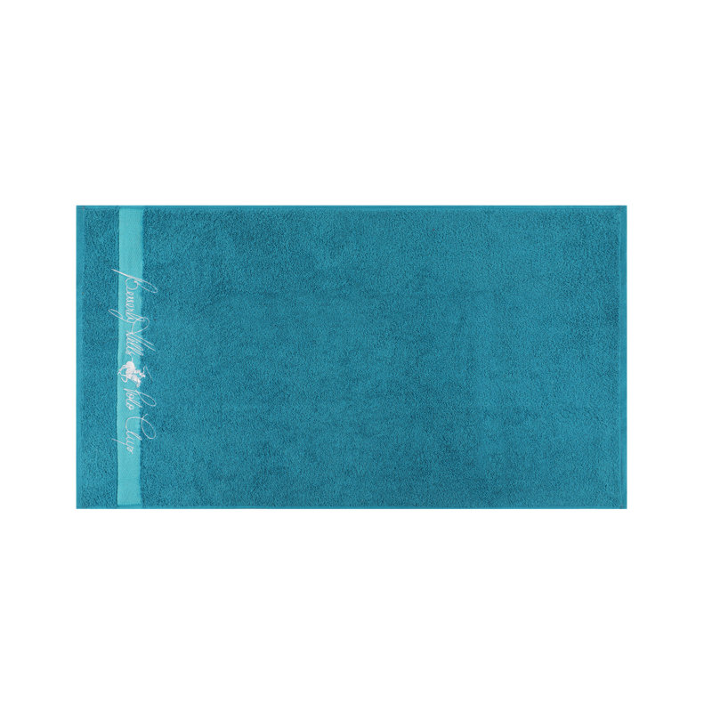 Ensemble de serviettes 4 pièces 100% coton, Bleu foncé / Bleu clair / Blanc