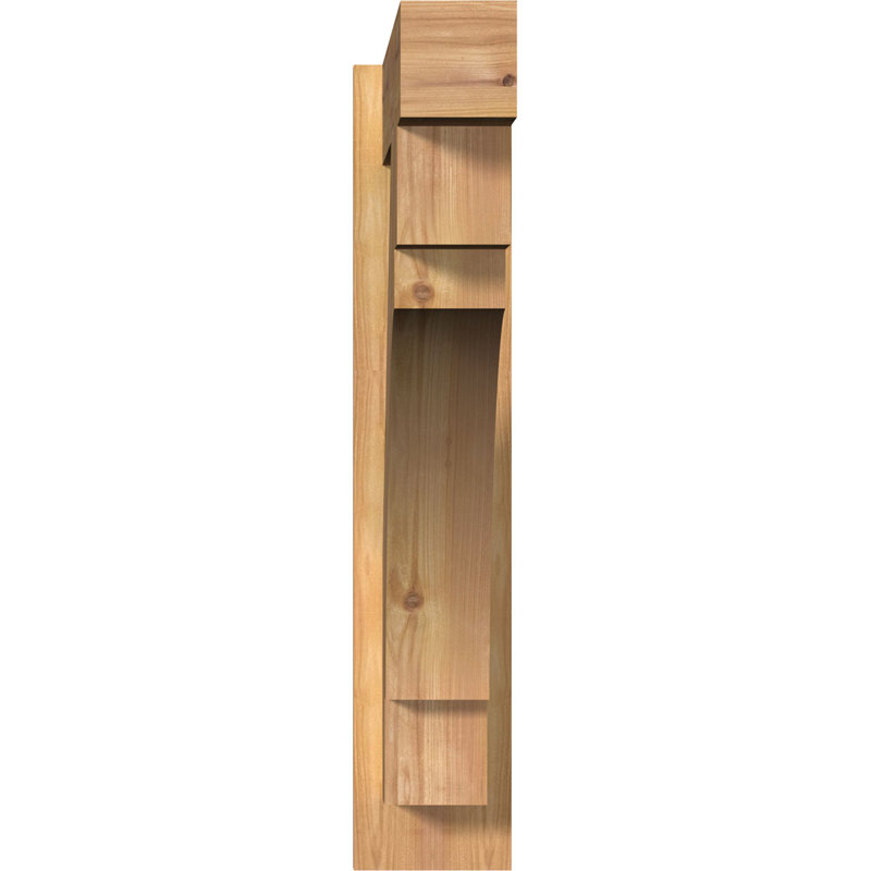 Persienne en bois Merced Block Rustic Timber, P 28 po x H 28 po, Sapin Douglas de 8 po (sciage brut)