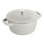 Cocotte ronde en fonte La Lotte, 4 L, truffe blanche