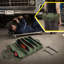 Sac à outils en toile imperméable à 6 poches - Organiseur à outils enroulable pour clés et outils à main - Résistante aux déchirures et à l'huile - Vert armé