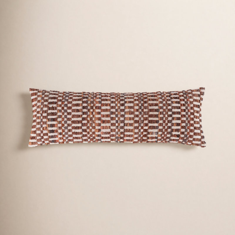 Pillow Cover & Insert, Cognac, 16"H x 44"W