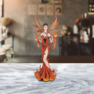 Figurine de fée en feu rouge 11 "Jociel
