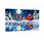 Noël, père Noël, traîneau, renne, lune de neige, reflet, scène de Noël-487247255