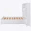 Lit en bois Ainsley avec armoire, tablette et tiroirs tout-en-un