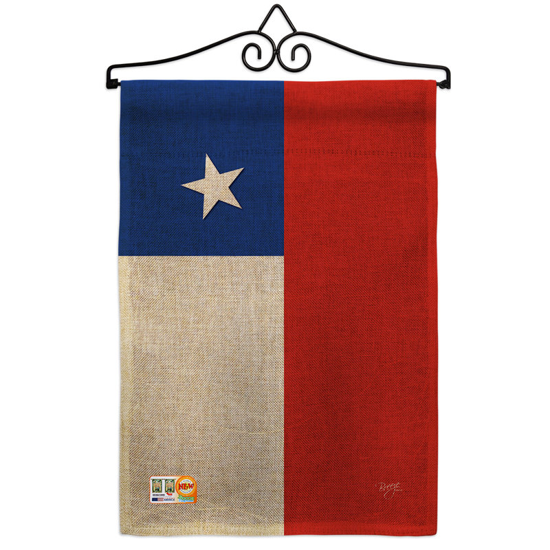 Chili du monde 2 côtés en toile jute de 19 po x 13 po ensemble de drapeau