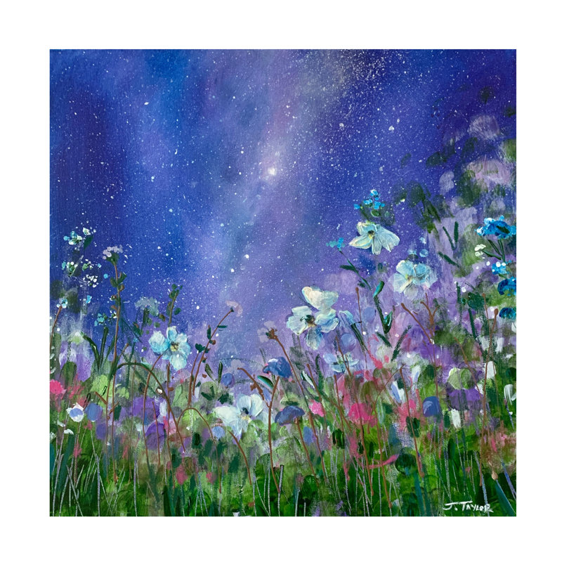 «Jennifer Taylor Art Spring in Amethyst», art sur toile, H 14 po x l 14 po