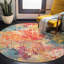 Tapis ivoire / multicolore à motif abstrait Felty-1798867148