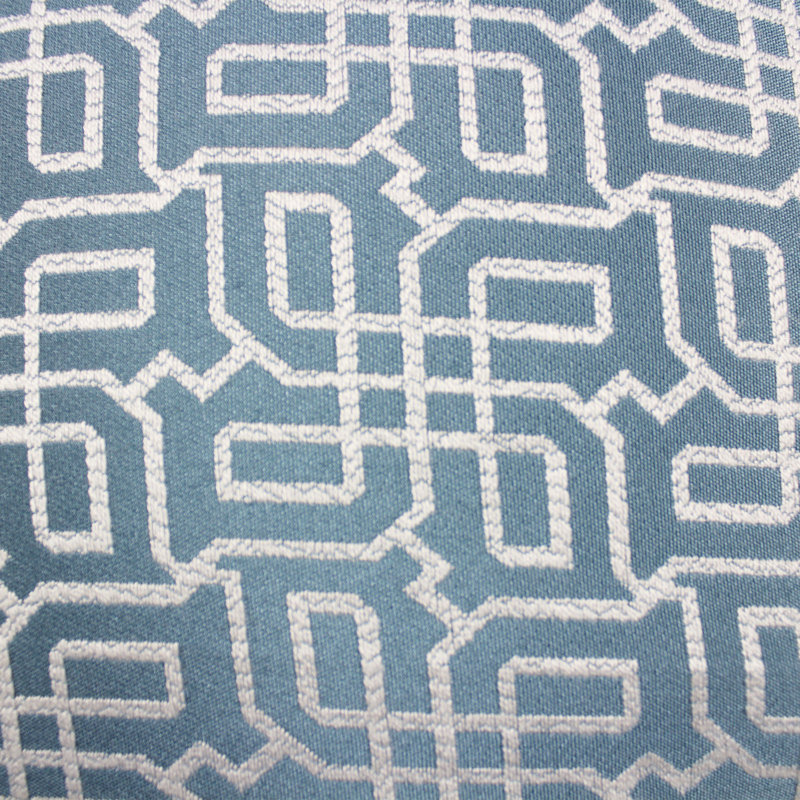 Geometric Reversible Throw Pillow, Turquoise