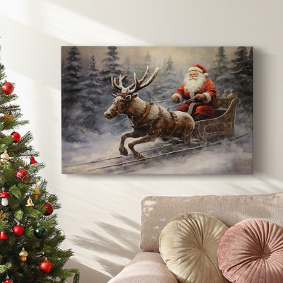Christmas Holiday Arts - Toile tendue avec châssis