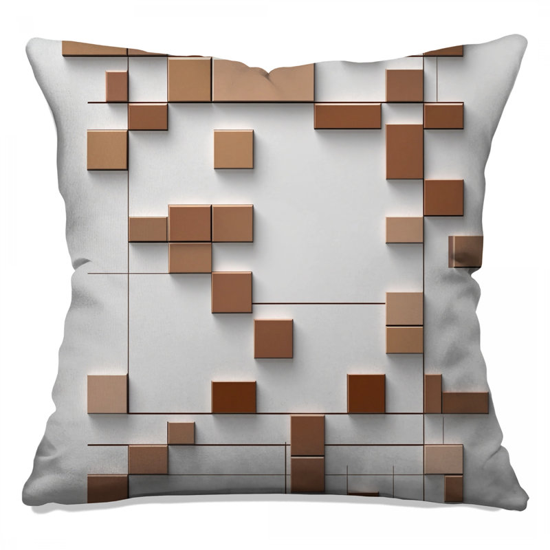 Coussins décoratifs Brown, 16 x 16 inches