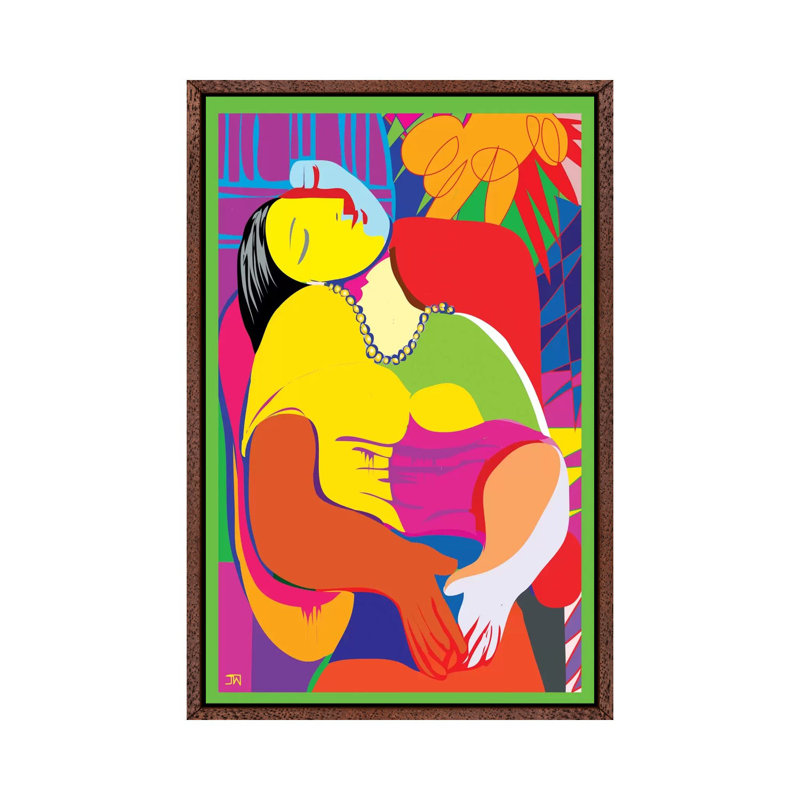 The Dream (Homage To Pablo Picasso) by Takun Williams - Print on Canvas, Classic Wood Floater Framed, 101.6 cm H x 66.04 cm W