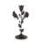 Cole And Grey Polystone Perching Bird Decorative Sculpture With Leaf Vine And Copper Shading