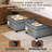 Under Bed Storage Containers With Wheels, 2-Pack 65L XXL Rolling Underbed Storage Bins With Clear Lids And Lockable Wheels For Clothes, Shoes, Blankets, Toys, And Seasonal Items