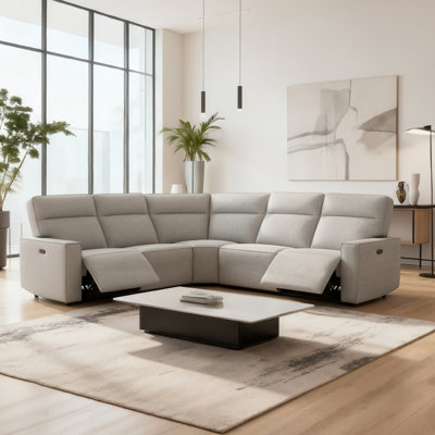 Phillipsburg 5 - Piece Upholstered Power Recliner Sectional Sofa