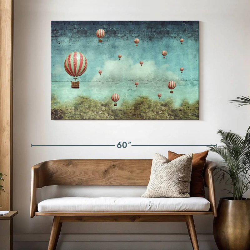 Montgolfières de style rétro Mehar, H 32 po x l 48 po