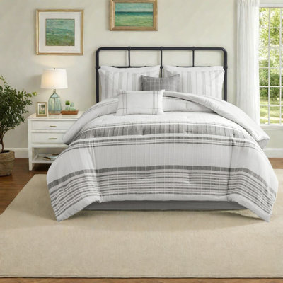 Ensembles de literie surdimensionnés en jacquard de coton, Cal King Farmhouse Home