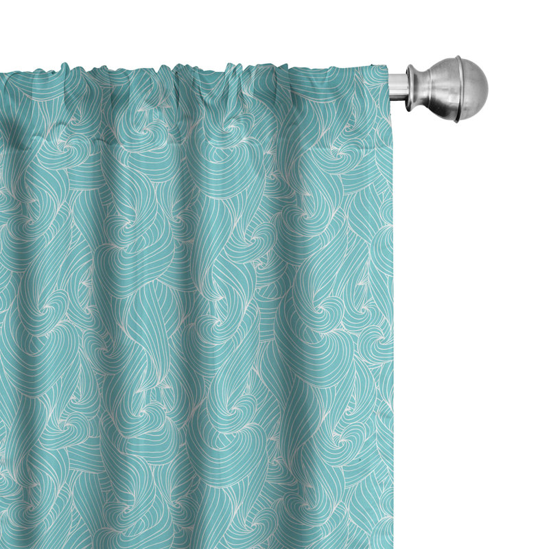 Semi-Sheer Rod Pocket Curtain Panels, 28" x 84"