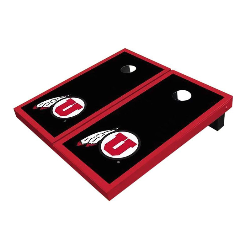 Planches de cornhole Utah 2 pi x 3 pi Utah, Noir, Utah Utes