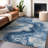Machine Washable Indoor/Outdoor Cinead ACN1706 Navy Rug-104708143