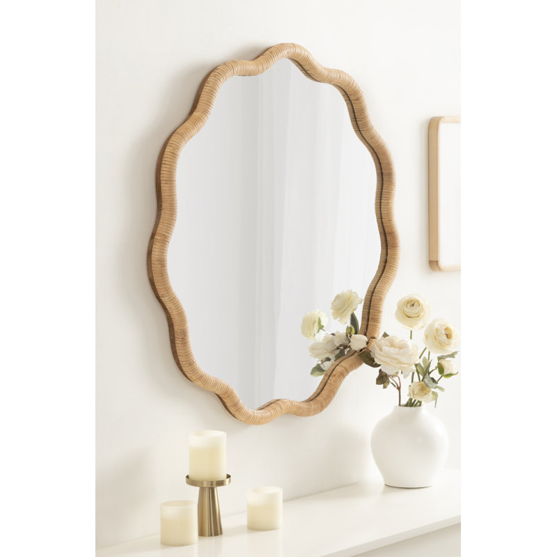Miroir de salle de bain festonné, 32 po x 32 po