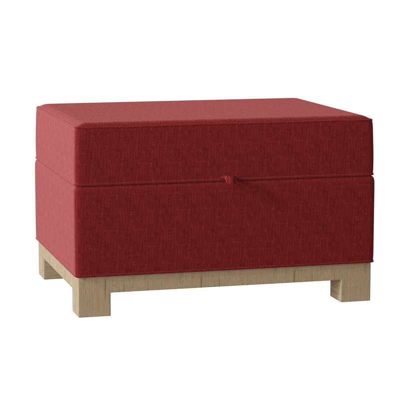 Repose-pieds rectangulaire avec rangement Brandes, Naturel, Rubis Key