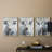 Bovine Study  Series  XLIII  -Set Of 3 Framed Giclee Prints -Ready to Hang-107258082-107258080