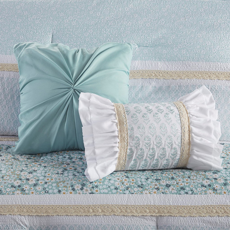 Ensemble d'édredon , Turquoise, Édredon double/grand + 4 pièces additionnelles