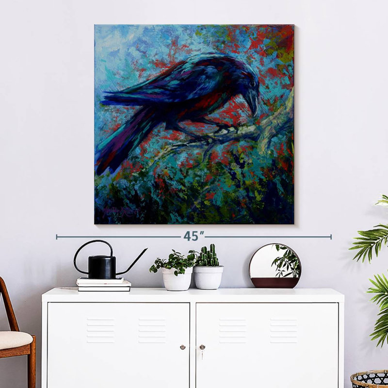 Crowle Raven, 33" H x 33" W