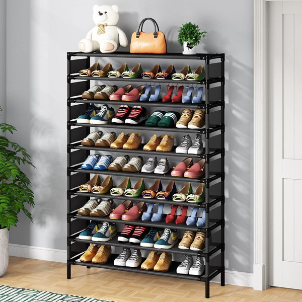 Hampton Style Shoe Rack House of Hampton® 50 Pair Shoe Rack | Wayfair