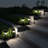 8 Solar Outdoor Lights - 16-Inch-Tall Stainless-Steel Stake Lights for Gardens, Walkways, Driveways, Landscapes, and Patios by Pure Garden-35178617