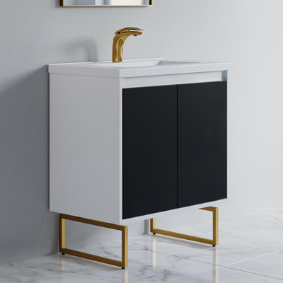 Fahmina 30'' Single Bathroom Vanity with Ceramic Top
