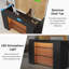Bureau de réception de 63 po avec base lumineuse Kyeron-2119991646